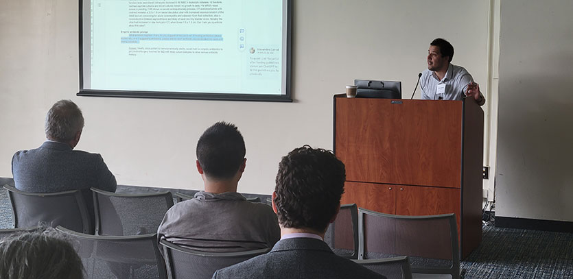 Dr. Alex Carvalho of Feinberg demonstrates how he can use ChatGPT as an infectious disease specialist.